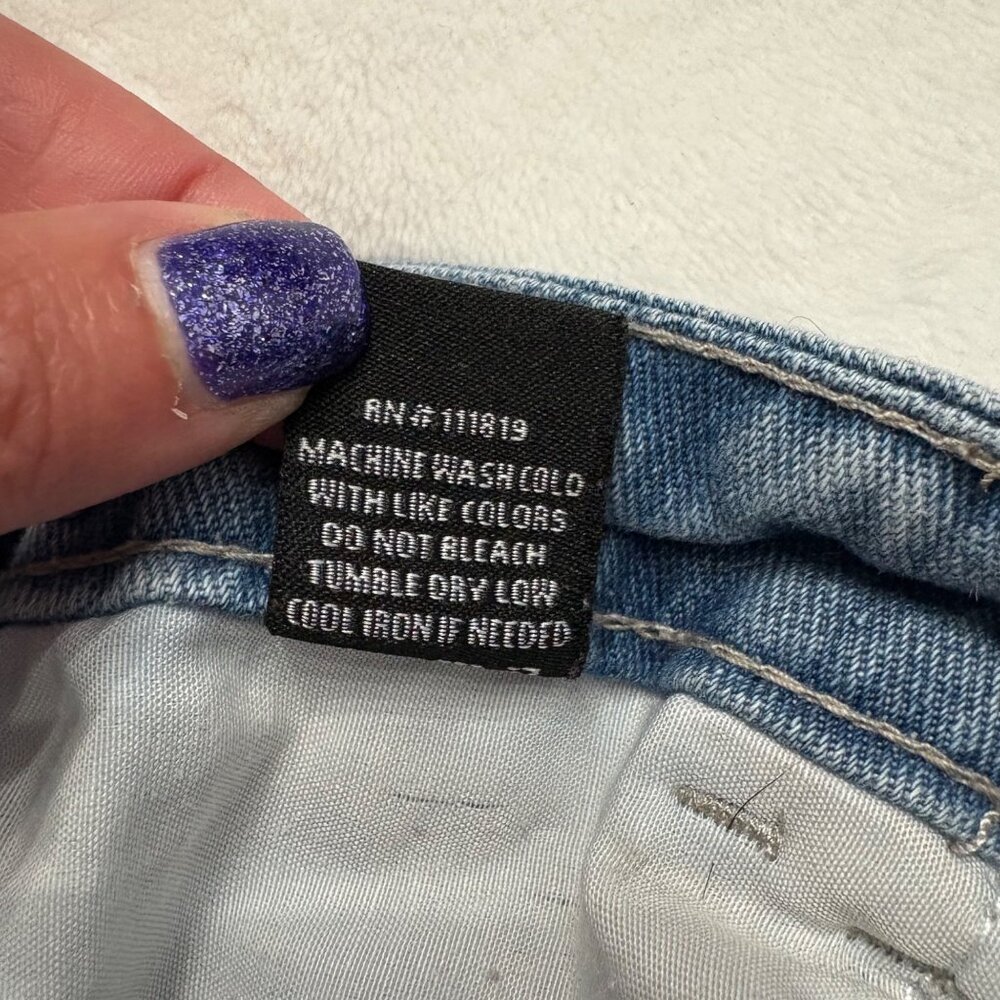 Distressed Blue High-Waisted Mom Jeans By Elite Jeans Size 7/28 - Picture 5 of 11